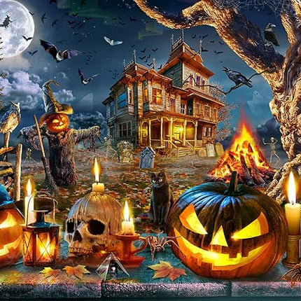 Vermont Christmas Company – Halloween Nightmare 100 Piece Jigsaw Puzzle - Large Interlocking Pieces Perfect for Kids & Adults Alike - 19" x 13"