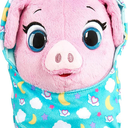 Disney Jr T.O.T.S. Cuddle & Wrap Plush, Pearl the Piglet, Officially Licensed Kids Toys for Ages 3 Up by Just Play