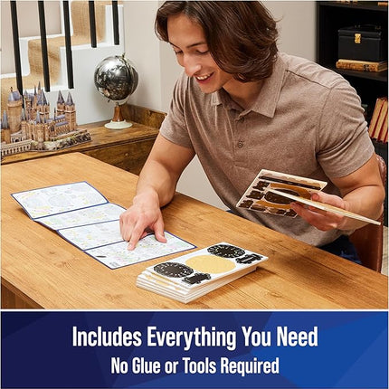 4D Build, Harry Potter Hermione Granger 3D Model Kit, Harry Potter Collectibles & Desk Decor, Adult Puzzle, Building Toys, 82 Pieces, 3D Puzzles, Gift Ideas for Ages 12 & Up