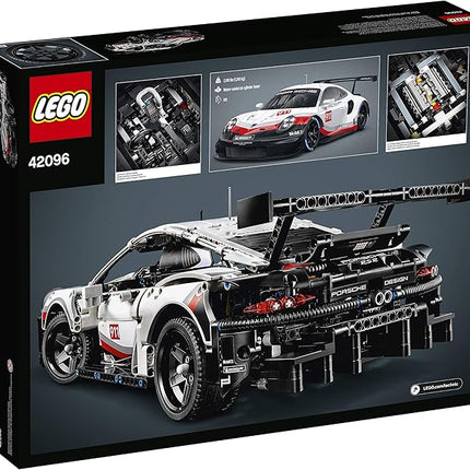 LEGO Technic Porsche 911 RSR Race Car Model Building Kit 42096, Advanced Replica, Exclusive Collectible Set, Gift for Kids, Boys & Girls