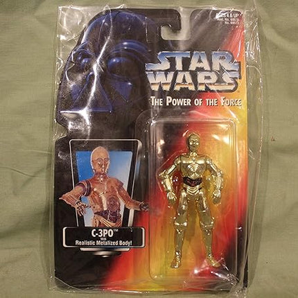 Star Wars Power of the Force Red Card 3 3/4" C-3PO Action Figure.