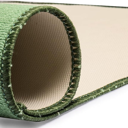 Yellow Mountain Imports Table Cover for Mahjong, Poker, Card Games, Board Games, Tile Games, and Dominoes - Green, 31.1 Inches