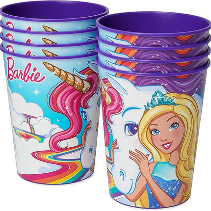 American Greetings Barbie Party Supplies, 16 oz. Plastic Party Cups (8-Count)