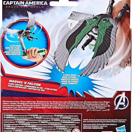 Marvel Epic Hero Series Captain America: Brave New World Falcon Flight Control Action Figure, Super Hero Toys for Kids Ages 4+