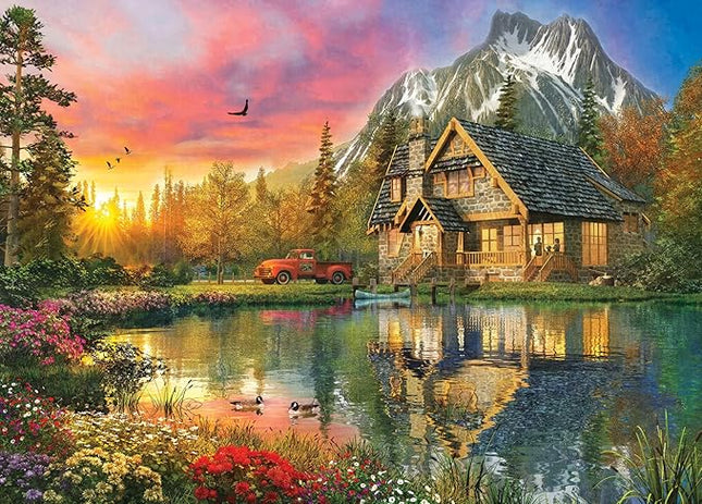 500 Piece Puzzles for Adults Lakes and Mountains 20.5 x 15 Inch 500 Piece Jigsaw Puzzles for Kids Adults Puzzles 500 Pieces for Adults Holiday Educational Challenge Toy