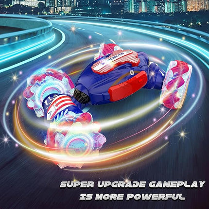 Remote Control Car, Gesture Sensing RC Stunt Car, 4 WD Transform Off Road for Rotating, 2.4Ghz Hand Controlled Remote Control Twister Cars, RC Cars for Kids Boys Girls Toy Gift Age 8 9 10 11 12 yr