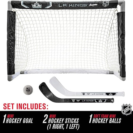 Franklin Sports NHL Mini Hockey Set - Kids Indoor Knee Hockey Goal, Ball, + 2 Stick Combo - Youth Team Indoor Toy Set - Official - Ages 3+