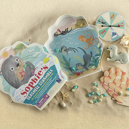 Educational Insights Sophie's Seashell Scramble - Pattern Matching Games for Toddlers 3-5, Preschool Board Games, Toddler Fine Motor Toys, Animal Game, Learning Activities for Kids Ages 3+