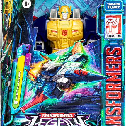 Transformers Toys Legacy Evolution Voyager Metalhawk Toy, 7-inch, Action Figure for Boys and Girls Ages 8 and Up