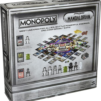 Monopoly: Star Wars The Mandalorian Edition Board Game, Inspired by The Mandalorian Season 2, Protect Grogu from Imperial Enemies, 2-4 players
