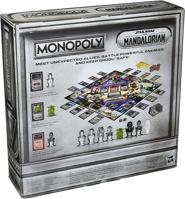 Monopoly: Star Wars The Mandalorian Edition Board Game, Inspired by The Mandalorian Season 2, Protect Grogu from Imperial Enemies, 2-4 players