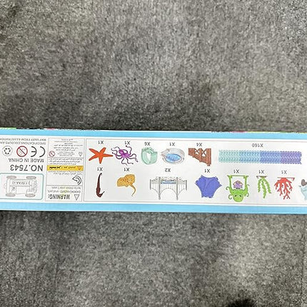 VATOS Track Toys 183 Pcs Shark Race Car Toys for Boys Girls 3 4 5 6 7 9 Year, Bendable Flexible Racetrack Cars with Shark & Ball, Ocean Theme Train Toys, STEM Educational Playset Birthday Gift