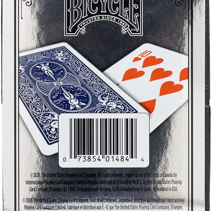 Bicycle Prestige Waterproof Plastic Playing Cards, Red & Blue (Colors May Vary)