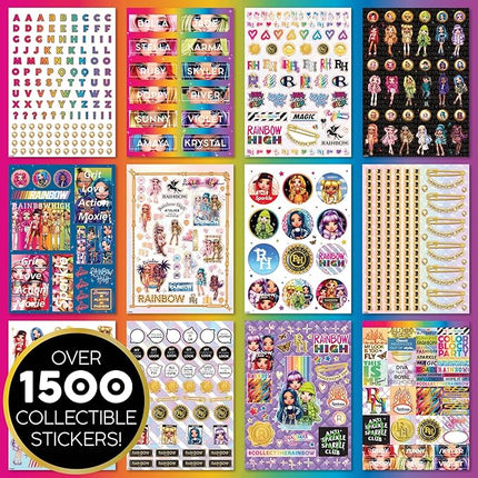 Rainbow High 1500+ Fashion First Stickers by Horizon Group USA