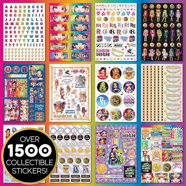 Rainbow High 1500+ Fashion First Stickers by Horizon Group USA