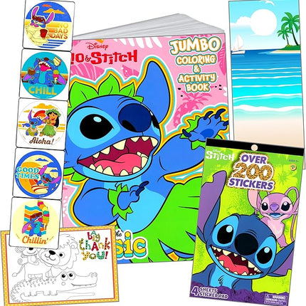 Stitch Coloring and Activity Sticker Book with Coloring Book & Stickers, and More (Stitch Stickers Activity Set)