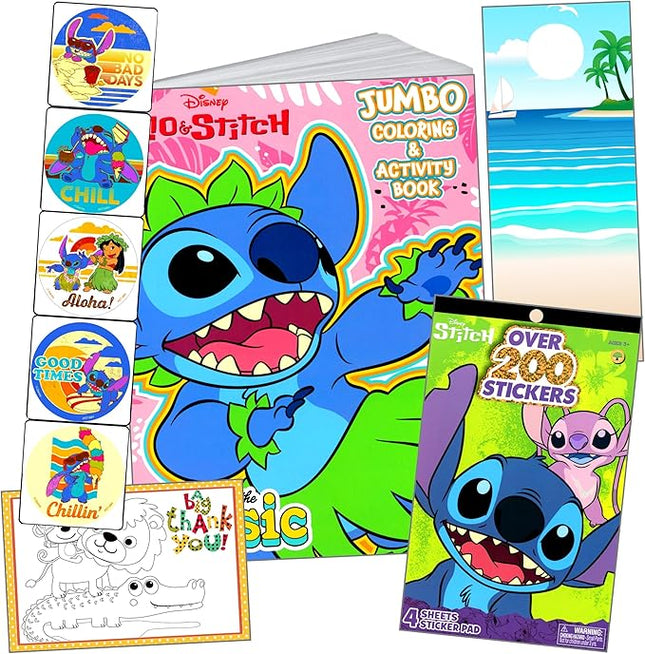 Stitch Coloring and Activity Sticker Book with Coloring Book & Stickers, and More (Stitch Stickers Activity Set)