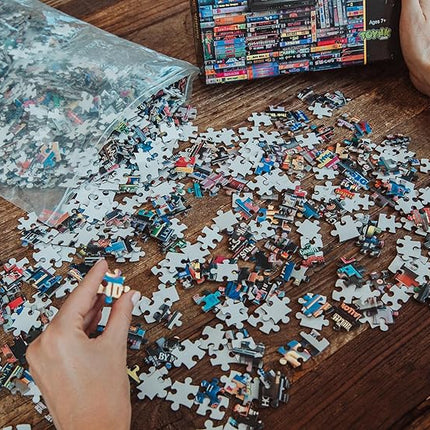 Blockbuster Era 1000-Piece Jigsaw Puzzle, Brain Teaser for Kids and Adults | 28 x 20 Inches