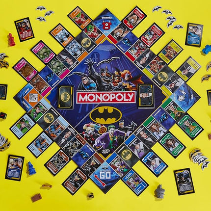 Monopoly Batman Edition Board Game | Monopoly Game for Batman Fans | Ages 8 and Up | 2 to 4 Players | Family Games | Strategy Games for Kids and Adults (Amazon Exclusive)
