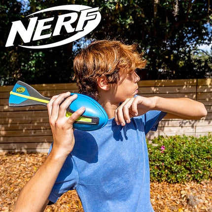 Nerf Vortex Ultra Grip Football, Designed for Easy Catching, Howling Whistle Sound, Distance-Optimizing Tail, Water-Resistant, All-Weather Play