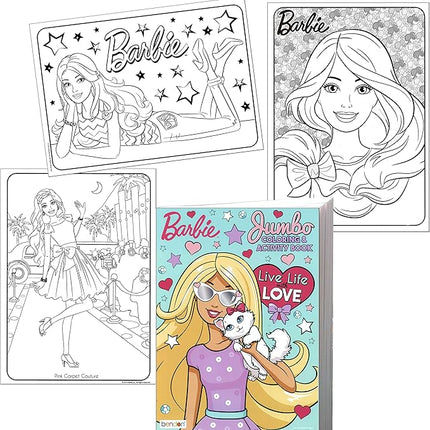 Lazy Days Barbie Live Life with Love Coloring and Activity Book - 96 Pages