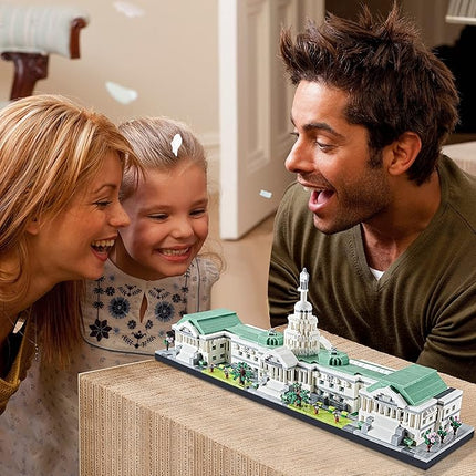 Architecture Series Mini Bricks for Adults and Teens,US Capitol Model Construction 3630 PCS,Micro Blocks Set,Landmark Model