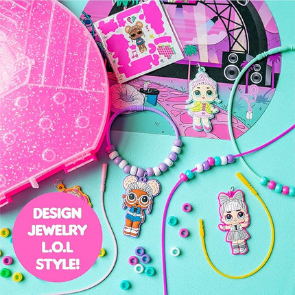 L.O.L. Surprise! Jewelry Activity Case, Create Custom Jewelry with 100+ Beads & Charms, DIY Kit for Kids Ages 6+