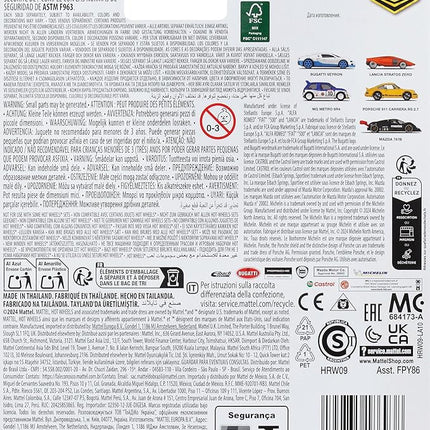 Hot Wheels Premium Car Culture Collectible Toy Car, 1:64 Scale Die-Cast '86 MG Metro 6R4, Hammer Drop Vehicle with Real Riders Tires