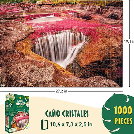 RONDA 1000 Piece Natural Wonders Puzzle Set - World Jigsaw Collection, Family Challenge 3-Pack, Adult and Kids Brain Teaser