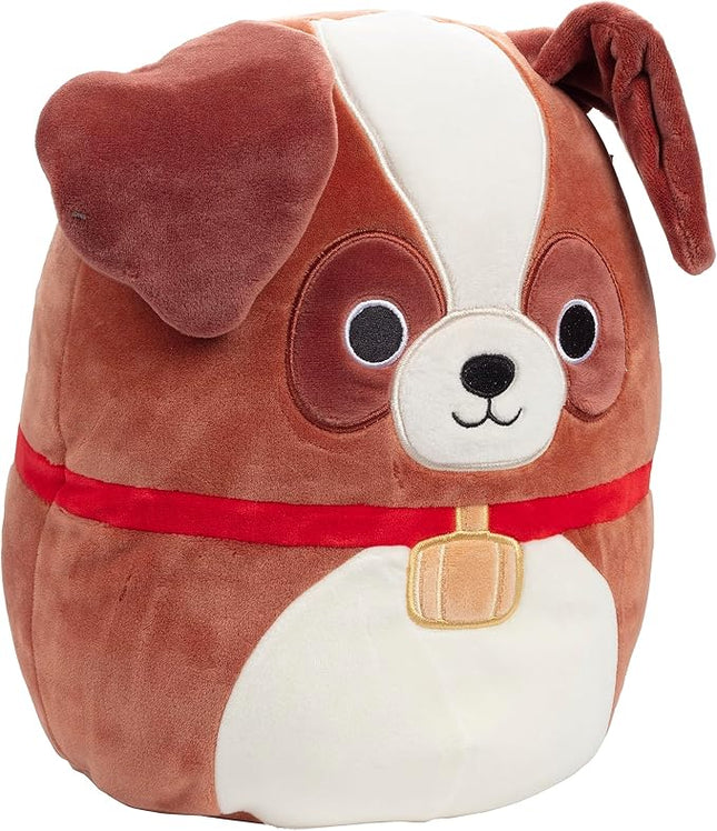 Squishmallows 10" Sassafras the St. Bernard Dog - Officially Licensed Kellytoy Plush - Collectible Soft & Squishy Puppy Stuffed Animal Toy - Add to Your Squad - Gift for Kids, Girls & Boys - 10 Inch