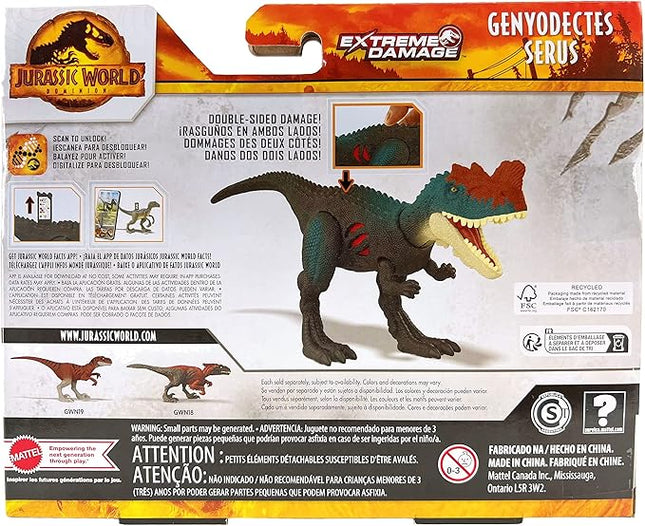 Jurassic World Dominion Extreme Damage Genyodectes Serus Dinosaur Action Figure