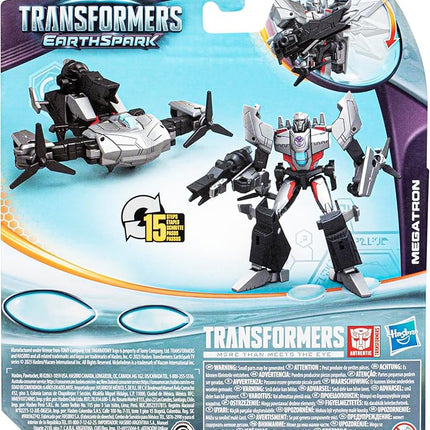 Transformers EarthSpark Megatron Warrior Class 12.5 cm Action Figure Robot Toy for Kids Age 6+