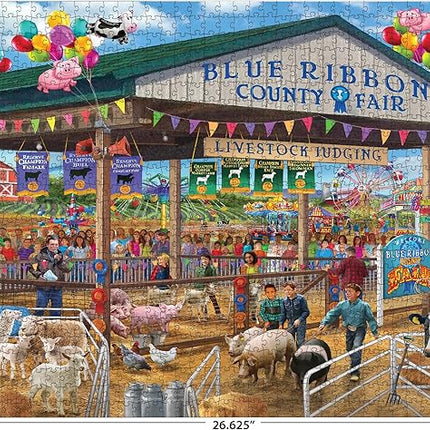 RoseArt - Chris Bigelow - Blue Ribbon County Fair - 1000 Piece Jigsaw Puzzle for Adults
