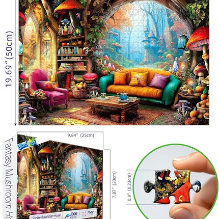 Blueforest 1000 Piece Jigsaw Puzzle for Adults - Whimsical Forest Living Room Magical Puzzle, Challenging Adult Puzzles with Vivid Art, Finished Size 27.5"x19.7"