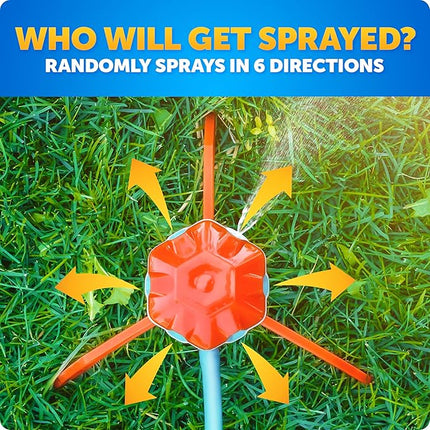 Blue Marble Stomp 'N Spray Outdoor Sprinkler Game - Stomp & Splash Your Friends, Connects to Garden Hose, Kids Outdoor Water Fun, Kids Water Sprinklers, Water Sprayer, Sprinklers for Child