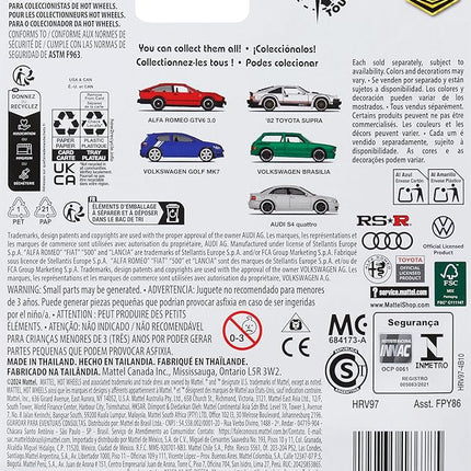 Hot Wheels Premium Car Culture Collectible Toy Car, 1:64 Scale Die-Cast '82 Toyota Supra, World Tour Vehicle with Real Riders Tires