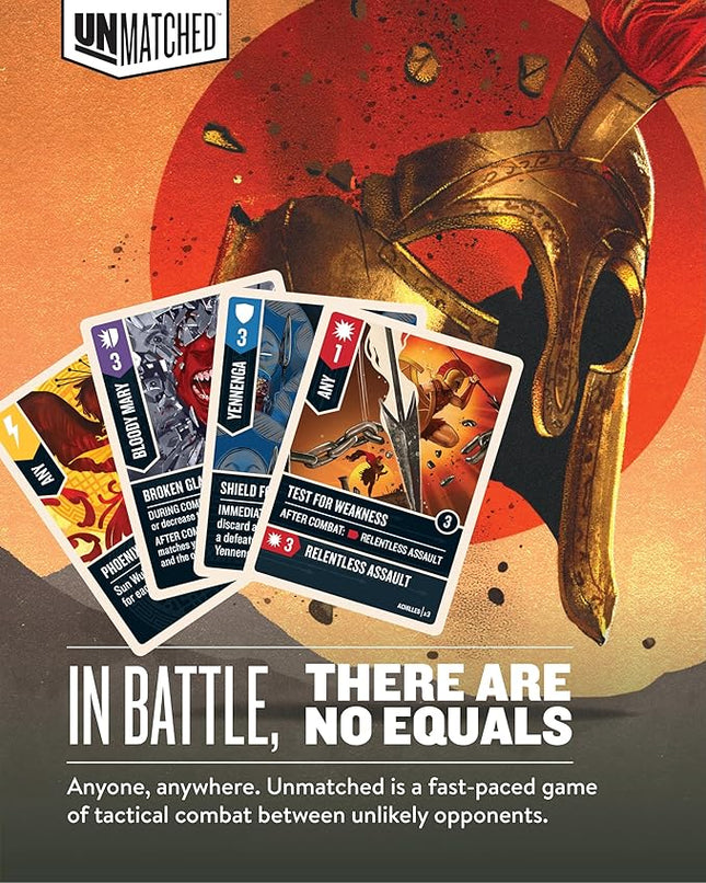 Restoration Games Unmatched Battle of Legends Vol 2 - Strategy Board Game for 2 to 4 Players - Expansion with 4 New Heroes and Battlefield - 20-40 Min Playtime - Ages 9+