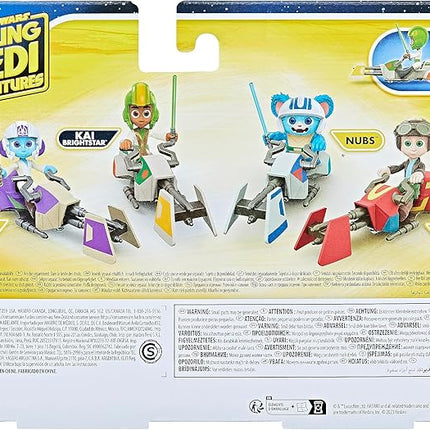 Star Wars: Young Jedi Adventures Kai Brightstar Figure & Speeder Bike, 4-Inch Scale Action Figures & Vehicles, Toys, Preschool Toys for 3 Year Old Boys & Girls