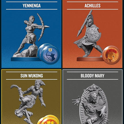 Restoration Games Unmatched Battle of Legends Vol 2 - Strategy Board Game for 2 to 4 Players - Expansion with 4 New Heroes and Battlefield - 20-40 Min Playtime - Ages 9+