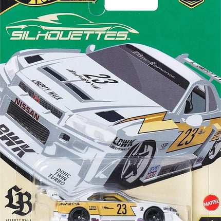Hot Wheels Premium Car Culture Collectible Toy Car, 1:64 Scale Die-Cast LB-ER34 Super Silhouette Nissan Skyline, Silhouettes Vehicle with Real Riders Tires
