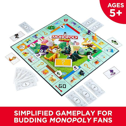 Monopoly Junior Board Game for 4 Players, Ages 5 and up (Amazon Exclusive)