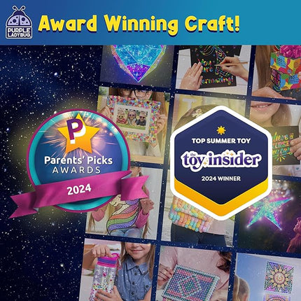 PURPLE LADYBUG Prismic 3D Bear Puzzle Nightlight - DIY LED Craft Kit for Kids & Teens, 8-12 Year Old Gifts for Girls & Boys, Valentines Gift Light-Up Decor, Room Decor for Boys & Girls