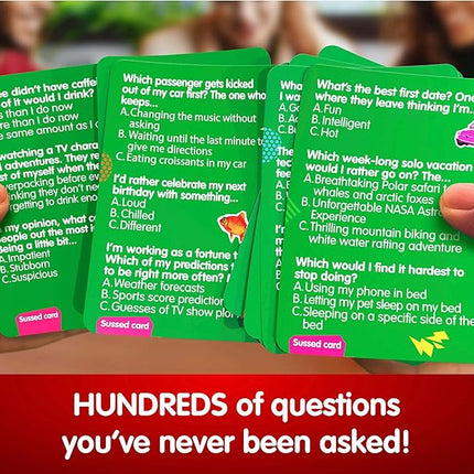 SUSSED “What Would You Do?” Pocket-Sized Question Cards – 231 Fun Conversation Starters for Teens Ages 15+ & Adults | Gift for Travel, Office, Friends & Road Trips