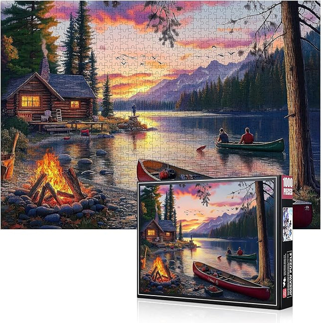 1000 Piece Jigsaw Puzzle for Adults - Challenging Jigsaw Puzzles for Relaxation & Brain Exercise, Premium Quality Adult Puzzle Game for Family Nights (S-Cano)