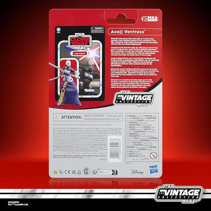 STAR WARS The Vintage Collection Asajj Ventress, The Clone Wars 3.75 Inch Premium Collectible Action Figure
