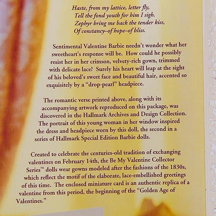 Barbie - Sentimental Valentine Doll - 2nd in Be My Valentine Series - Special Edition - Limited edition - Collectible