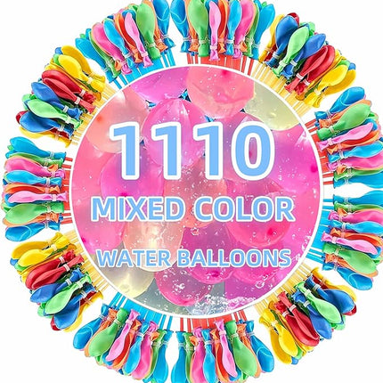 Summer Water Toys Magical Quick Fill Water Balloons for Pools and Water Companions 1110 Balloons (FD)
