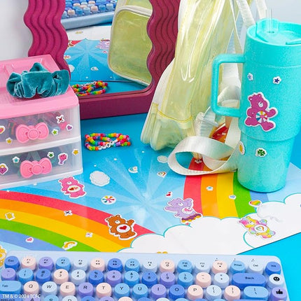 Care Bears Puffy Sticker Playset - Over 75 Reusable Stickers & 2 Play Scenes, Fun Activities, Travel Toys for Kids Ages 4-8