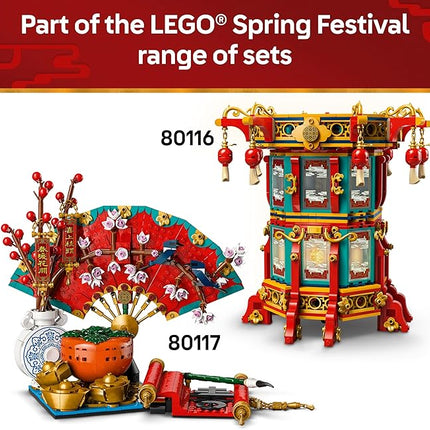 LEGO Spring Festival Trotting Lantern - Learning and Educational Building - Chinese Festival Toy for Kids, Boys and Girls, Ages 9+ - Cultural Gift for Display - Year of The Snake Minifigure - 80116
