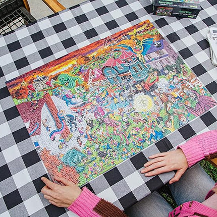 Horror Attack 1000-Piece Jigsaw Puzzle | Fun Brain Teaser, Toys & Games for Adults | 28 x 20 Inches